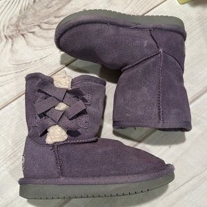 Kookaburra Ugg Purple Shoes with Bow Toddler Size 9